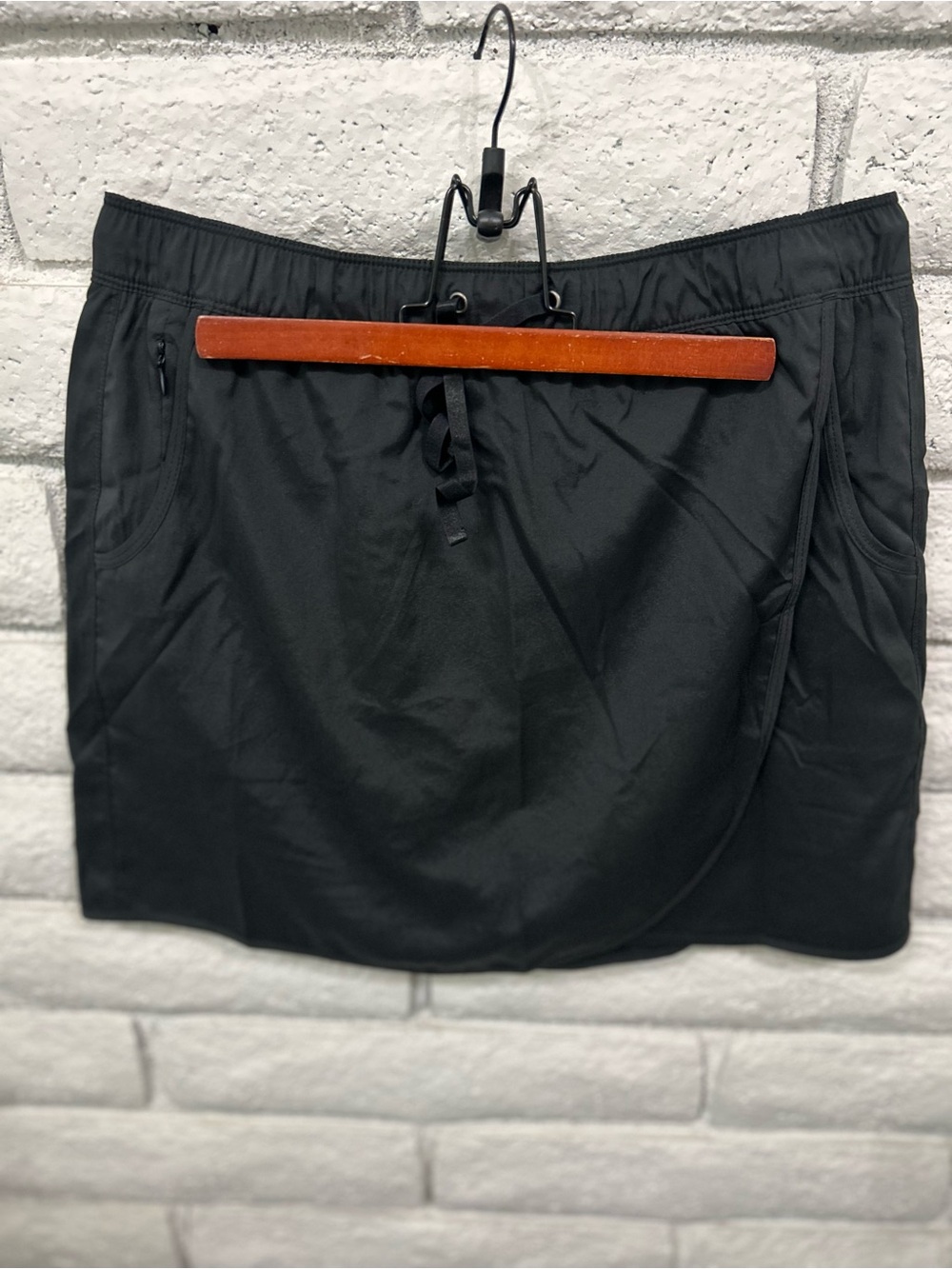 North River Outfitters Skort Womens Black Athletic Skirt‎ Built In Shorts NWT